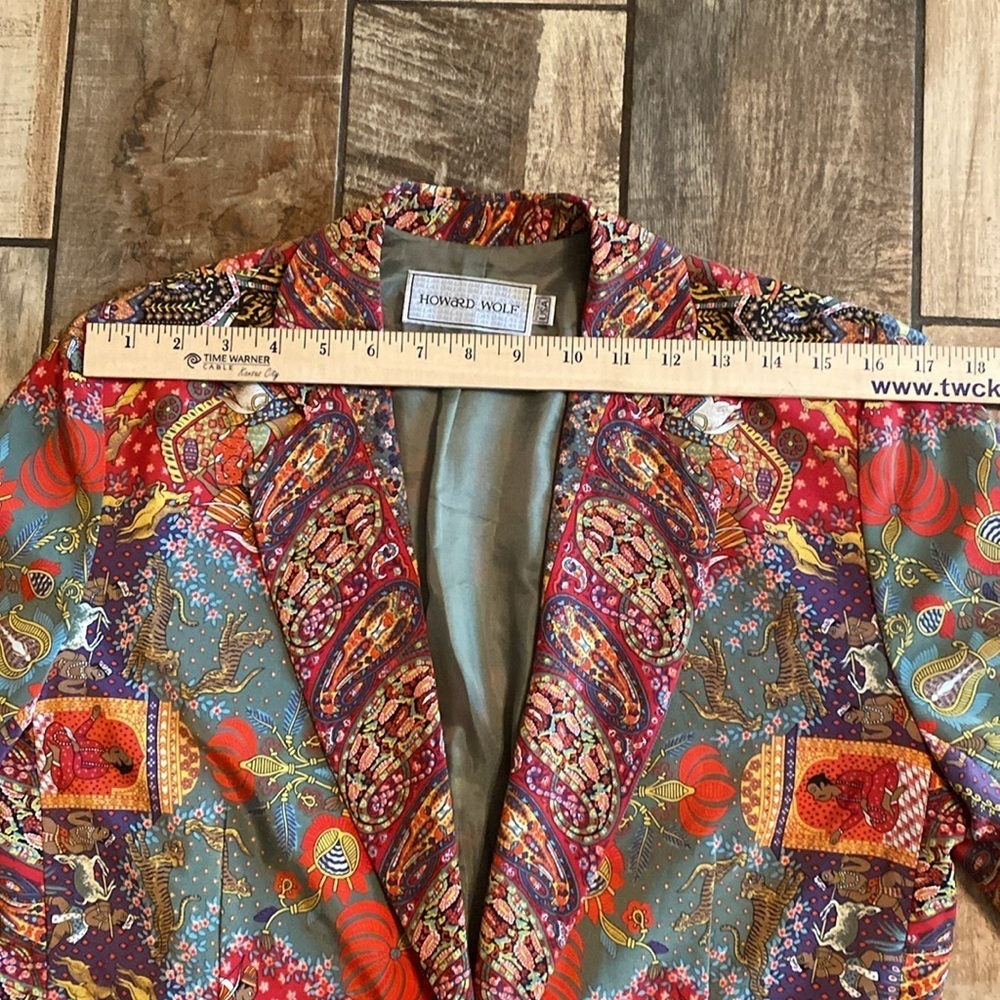 Howard Wolf vintage Multicolor Patterned Blazer - Picture 7 of 12